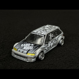 Honda Civic EF Kaido Manga V1 1987 Silbergrau 1/64 Mini GT KHMG260