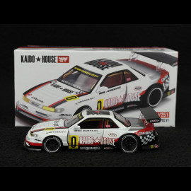 Nissan Silvia S13-R n° 0 Circuit Spec V1 1991 Weiß 1/64 Mini GT KHMG251