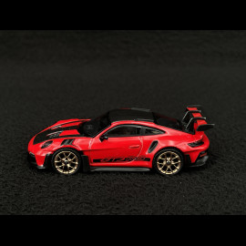 Porsche 911 GT3 RS Typ 992 2022 Weissach Package Indischrot 1/64 Mini GT MGT01060-L