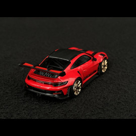 Porsche 911 GT3 RS Type 992 2022 Weissach Package Guards Red 1/64 Mini GT MGT01060-L