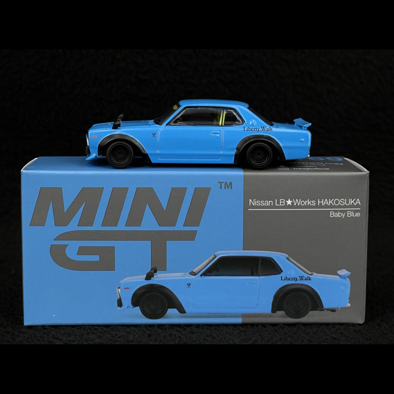 Nissan Skyline C10 GT-R LB-Works Hakosuka Coupe 2015 Baby Blue 1/64 Mini GT MGT01169-R
