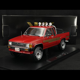 Toyota Hilux Xtra Cab 4x4 1985 Rot 1/18 KK Scale KKDC181562