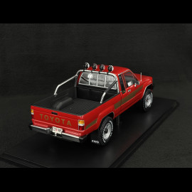 Toyota Hilux Xtra Cab 4x4 1985 Red 1/18 KK Scale KKDC181562
