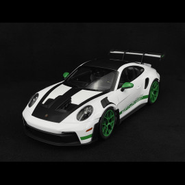 Porsche 911 GT3 RS Typ 992 2022 Tribute To 1972 Carrera RS Weissach Package Weiß / Pythongrün Streifen 1/12 Norev 127535