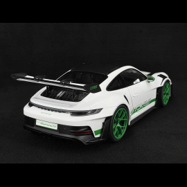 Porsche 911 GT3 RS Typ 992 2022 Tribute To 1972 Carrera RS Weissach Package Weiß / Pythongrün Streifen 1/12 Norev 127535