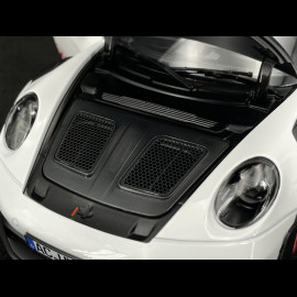 Porsche 911 GT3 RS Typ 992 2022 Weissach Package Weiß / Rote Pyro Streifen 1/18 Norev 187373