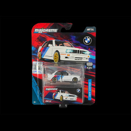 BMW M3 White / Tricolor Stripe 1/64 Majorette 8502101003