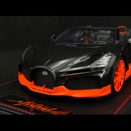Bugatti W16 Mistral World Record Car 2024 Carbon Schwarz / Orange 1/18 MR Collection BUG015WR