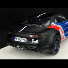 Alpine A110 S Trackside n° 14 2021 Blue / Red / Black 1/18 Norev 185331