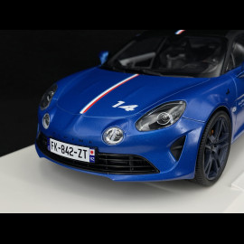 Alpine A110 S Trackside n° 14 2021 Blau / Rot / Schwarz 1/18 Norev 185331