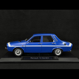 Renault 12 Gordini 1971 Blau de Frankreich / Weiße Streifen 1/18 Norev 185248