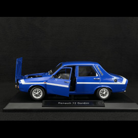 Renault 12 Gordini 1971 Blau de Frankreich / Weiße Streifen 1/18 Norev 185248