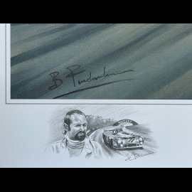 Poster Matra MS670B / Ferrari 312PB 24h Le Mans 1973 100 x 70 cm Original Artwork by Benjamin Freudenthal