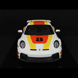 Porsche 911 GT3 Typ 992.2 2025 Andial-Lackierung Weiß / Rot / Gelb 1/18 Spark WAP02154526GT3