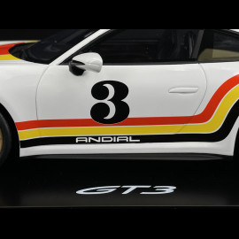 Porsche 911 GT3 Type 992.2 2025 Andial Livery White / Red / Yellow 1/18 Spark WAP02154526GT3