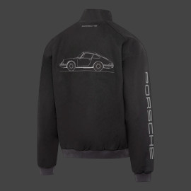 Porsche 911 Jacket Legacy Puma Pepita Black 637101-01 - Unisex