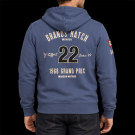 Jo Siffert Kapuzenpullover Brands Hatch n° 22 Blau - Herren