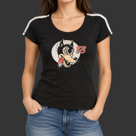 Speed ​​Wolf T-Shirt n° 13 Carbonschwarz - Damen