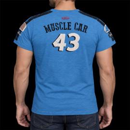 V8 Motors T-shirt Performance n°43 Warson Blau - Herren