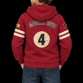 Hoodie Jacke Clay Regazzoni rot - kinder
