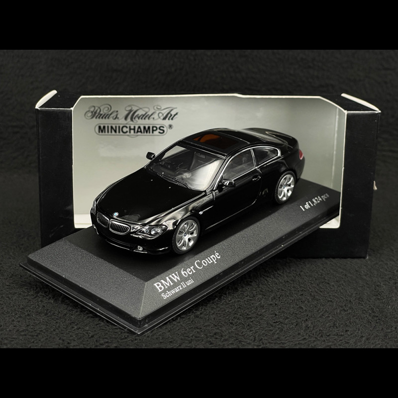 BMW 6 Series Coupé 2006 Black 1/43 Minichamps 431026020