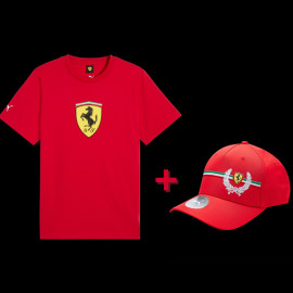 Ferrari T-shirt and Ferrari Hat F1 Team Leclerc / Hamilton