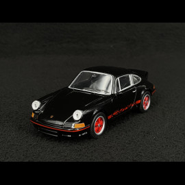 Set mit Porsche 911 Carrera RS 2.7 1973 auf Anhänger und Volkswagen T2 Combi 1/38 Welly MAP01023025
