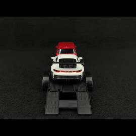 Set mit Porsche 911 GT3 RS Typ 992 2023 auf Anhänger und Volkswagen ID Buzz Combi 1/38 Welly MAP01024025