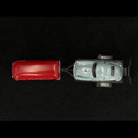 Set mit Porsche 356 auf Anhänger und Volkswagen T1 Combi 1/38 Welly MAP01022025
