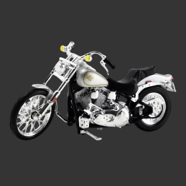 Harley Davidson Adventskalender FXST Softail 1984 Silber 1/24 Franzis 67284