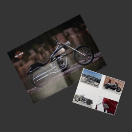 Harley Davidson Adventskalender FXST Softail 1984 Silber 1/24 Franzis 67284