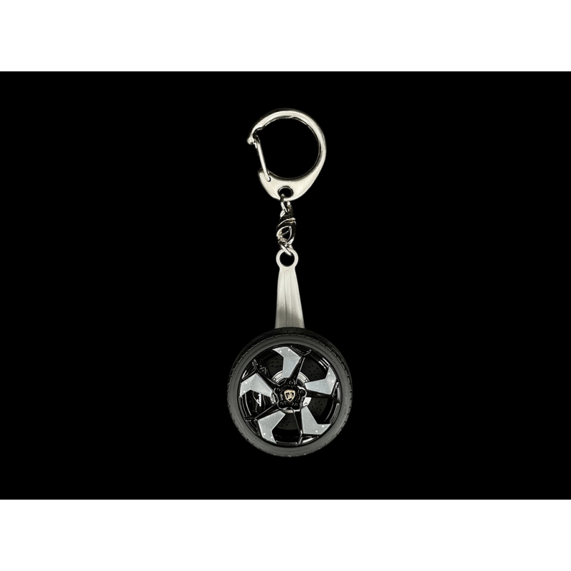 Lamborghini Keyring Reventon Black Wheel AutoArt 40454