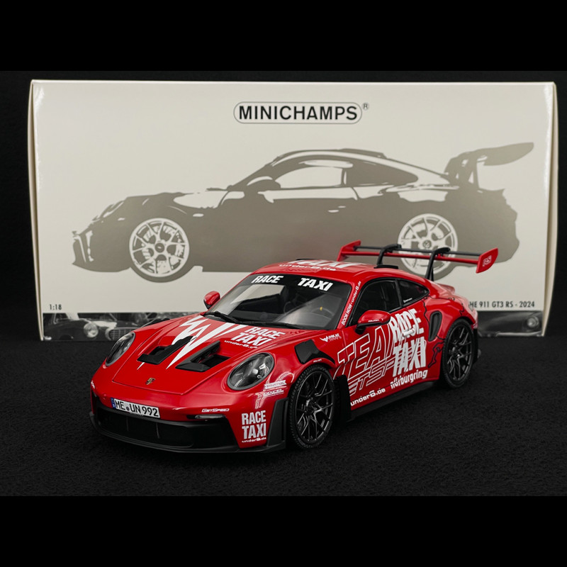 Porsche 911 GT3 RS Typ 992 2024 Getspeed Race Taxi Rot 1/18 Minichamps 110062040