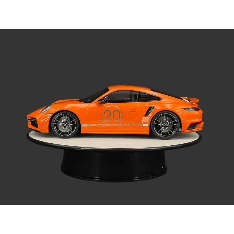 Drehbarer Präsentationsständer für Modelle im Maßstab 1/18 Silber 25,5 cm Premium Qualität AutoArt 98015