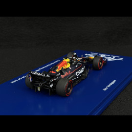 Max Verstappen Red Bull RB21 n° 1 Sieger GP USA 2025 F1 mit Figur und Pit Board 1/43 Spark S9666