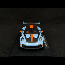 Porsche 911 GT3 RS Typ 992 2022 Weissach Package Gulf Blau / Orangefarbene Streifen RS Selection x Spark 1/43 43RSF001