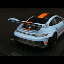 Porsche 911 GT3 RS Typ 992 2022 Weissach Package Gulf Blau / Orangefarbene Streifen RS Selection x Spark 1/43 43RSF001