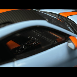 Porsche 911 GT3 RS Type 992 2022 Weissach Package Gulf Blue / Orange Stripes RS Selection x Spark 1/43 43RSF001