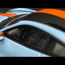 Porsche 911 GT3 RS Type 992 2022 Weissach Package Gulf Blue / Orange Stripes RS Selection x Spark 1/43 43RSF001