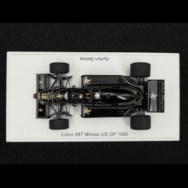 Ayrton Senna Lotus 98T n° 12 Sieger GP USA 1986 F1 1/43 Spark S7155