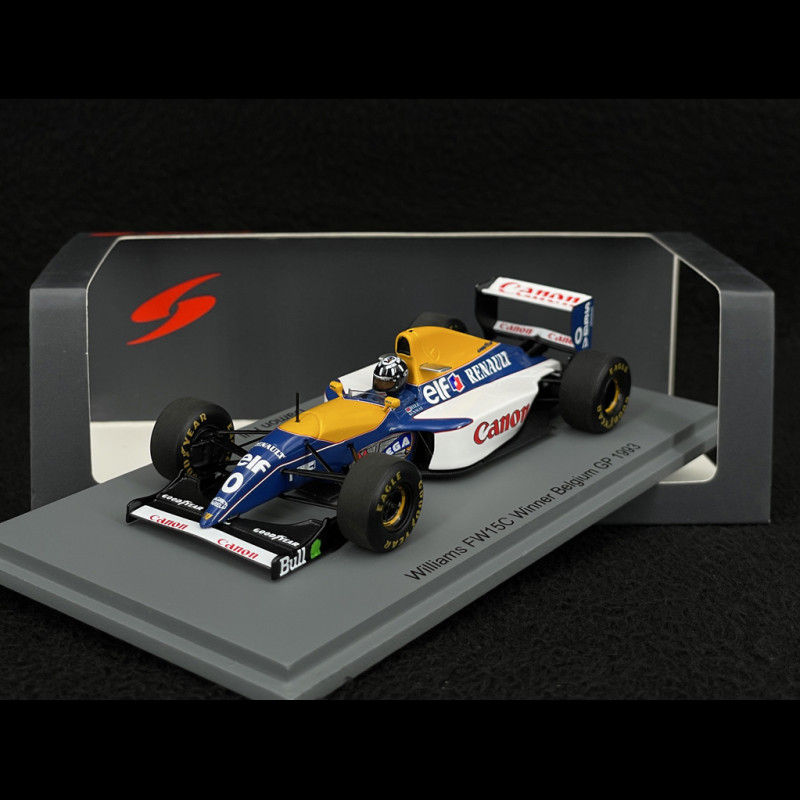 Damon Hill Williams FW15C n° 0 Sieger GP Belgien 1993 F1 1/43 Spark S7478