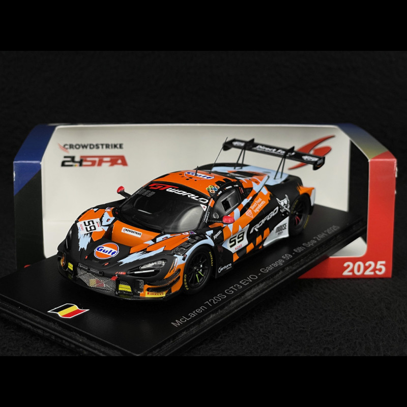 McLaren 720S GT3 Evo n° 59 6. 24h Spa 2025 1/43 Spark SB852