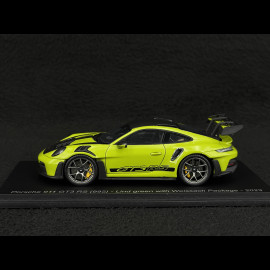 Porsche 911 GT3 RS Type 992 2023 Weissach Package Lind Green / Black Stripes 1/43 Spark S8780