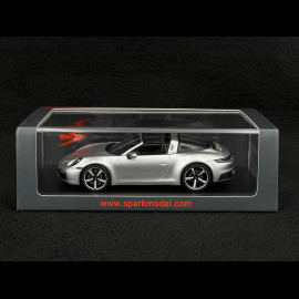 Porsche 911 Targa 4S Typ 992 2021 GT Silber 1/43 Spark S6128
