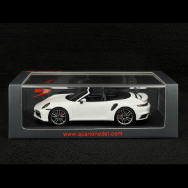 Porsche 911 Turbo S Cabriolet Typ 992 2021 Weiß 1/43 Spark S8784