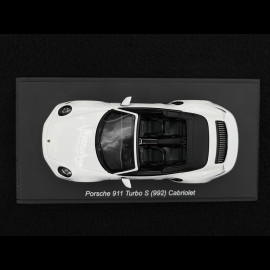 Porsche 911 Turbo S Cabriolet Typ 992 2021 Weiß 1/43 Spark S8784