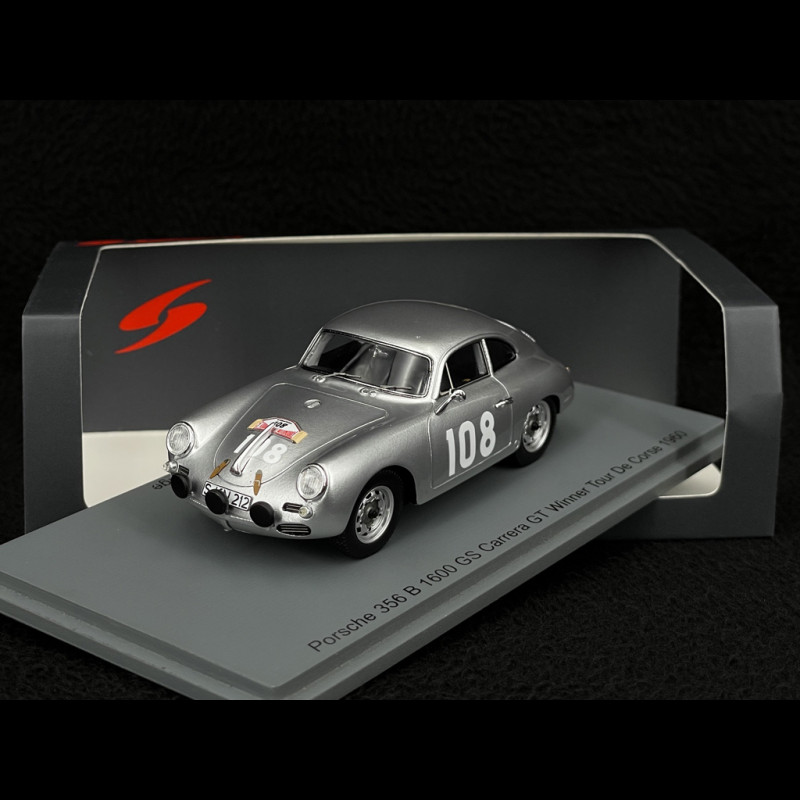 Porsche 356 B T5 n° 108 Sieger Tour de Corse 1960 1/43 Spark S6145