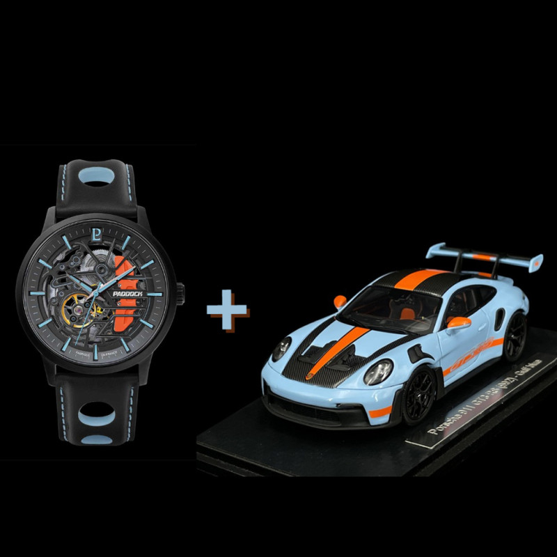 Duo Automatic Watch and Porsche 911 GT3 RS Type 992 2022 Exclusive RS Selection