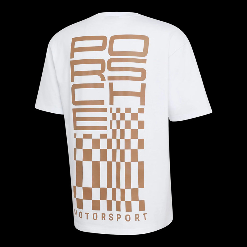 Porsche T-Shirt Motorsport Raceborn Weiß WAP91126MSF - Unisex