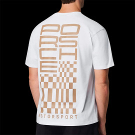 Porsche T-Shirt Motorsport Raceborn White WAP91126MSF - Unisex